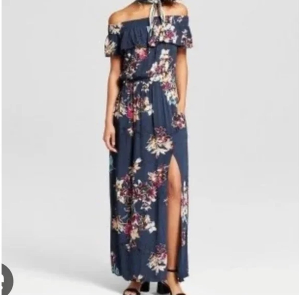 🔥 Xhilaration off shoulder XL maxi dress  🔥